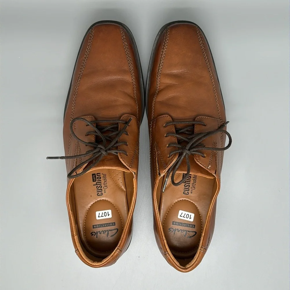 Clarks Tildan Walk Oxford Leather Dress Shoes Men’s Sz‎ 10